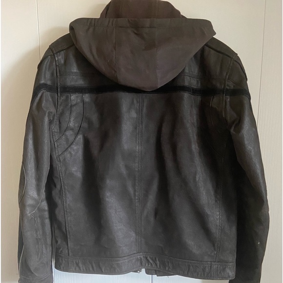 Danier Hooded Mens Leather Jacket (M) $50 - Picture 5 of 9